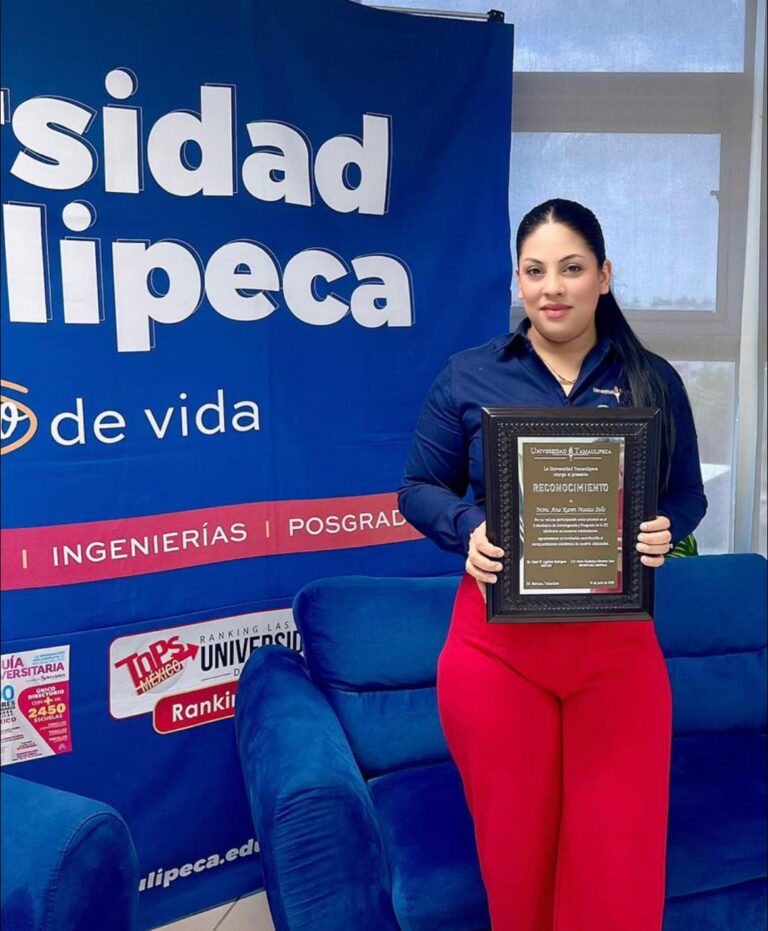 Reconocimiento a la Excelencia Investigadora de la Mtra. Ana Karen Macías en la Universidad Tamaulipeca